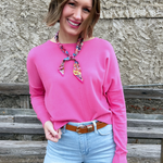Center Seam Boat Neck Sweater - The 308 Boutique