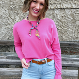 Center Seam Boat Neck Sweater - The 308 Boutique