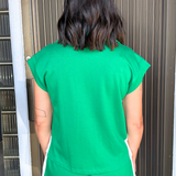 Drop Shoulder Front Zip Casual Top