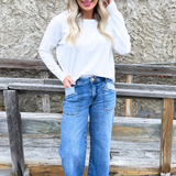 Center Seam Boat Neck Sweater - The 308 Boutique