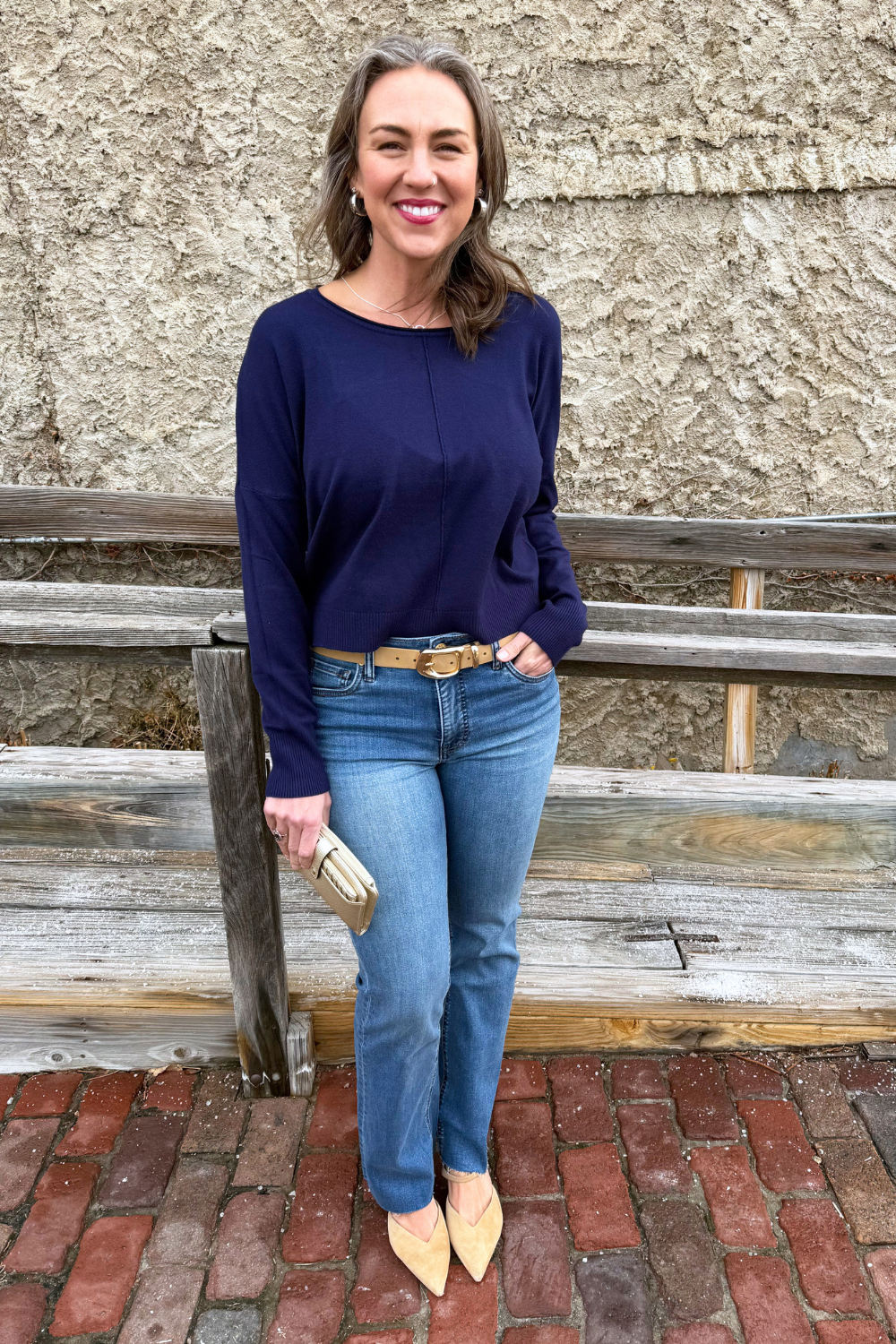 Center Seam Boat Neck Sweater - The 308 Boutique