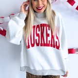 Nebraska Huskers Tall Boy Reversible Mock Neck Sweatshirt