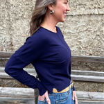 Center Seam Boat Neck Sweater - The 308 Boutique