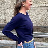 Center Seam Boat Neck Sweater - The 308 Boutique