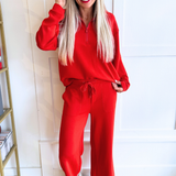 Half Zip Popover Long Sleeve Top