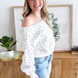 Alina Off Shoulder Sweatshirt