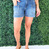 Jane High Rise Short w/ Pork Chop Pockets