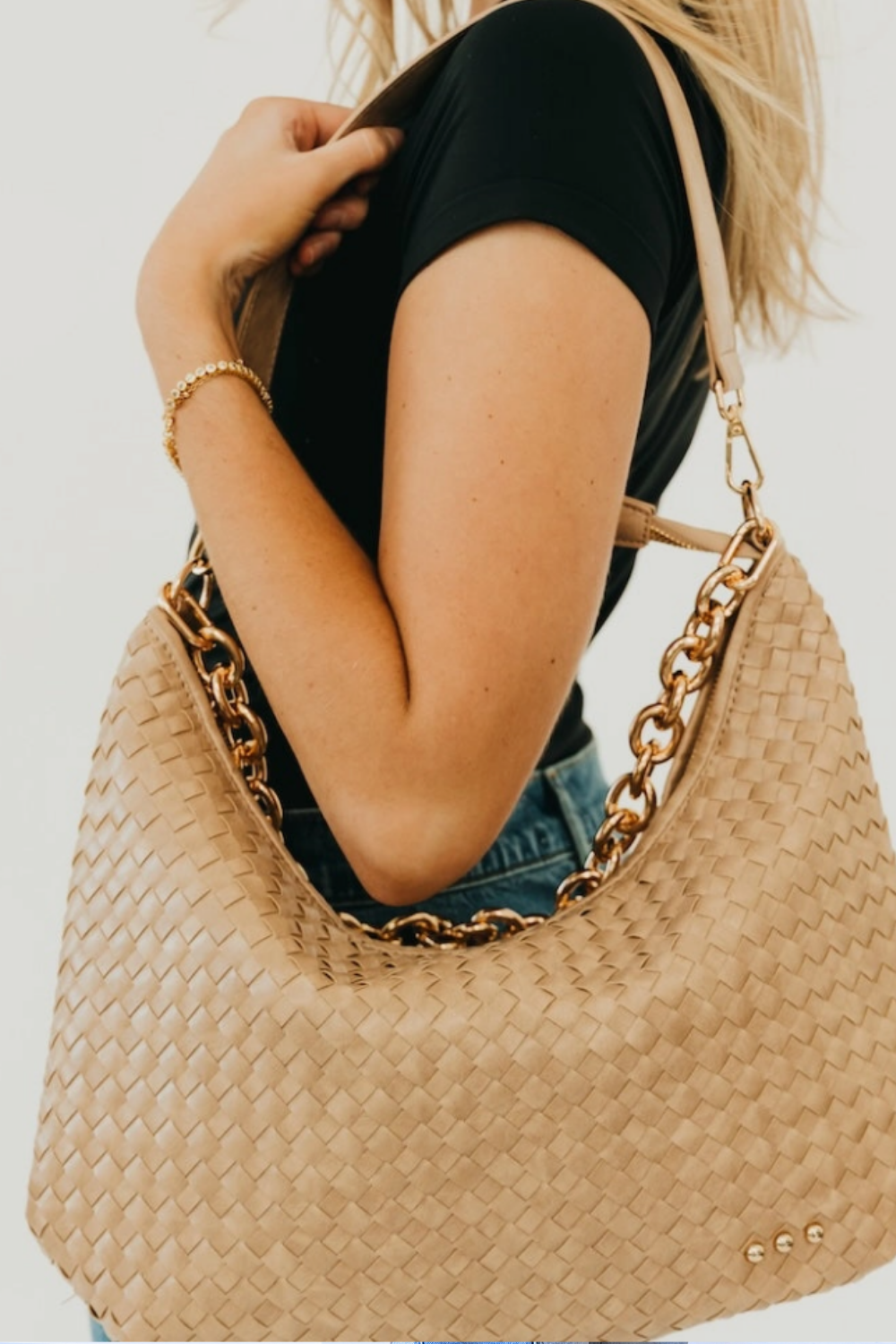 Sienna Slouchy Woven Shoulder Bag