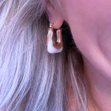 Acrylic Hoop Earrings