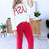 Hannah Cropped Flare w/ Slit Hem 25.5 Ins