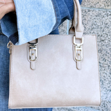 Buckle Detail Square Handbag