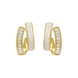 Double Layer Rhinestone Stud Earrings