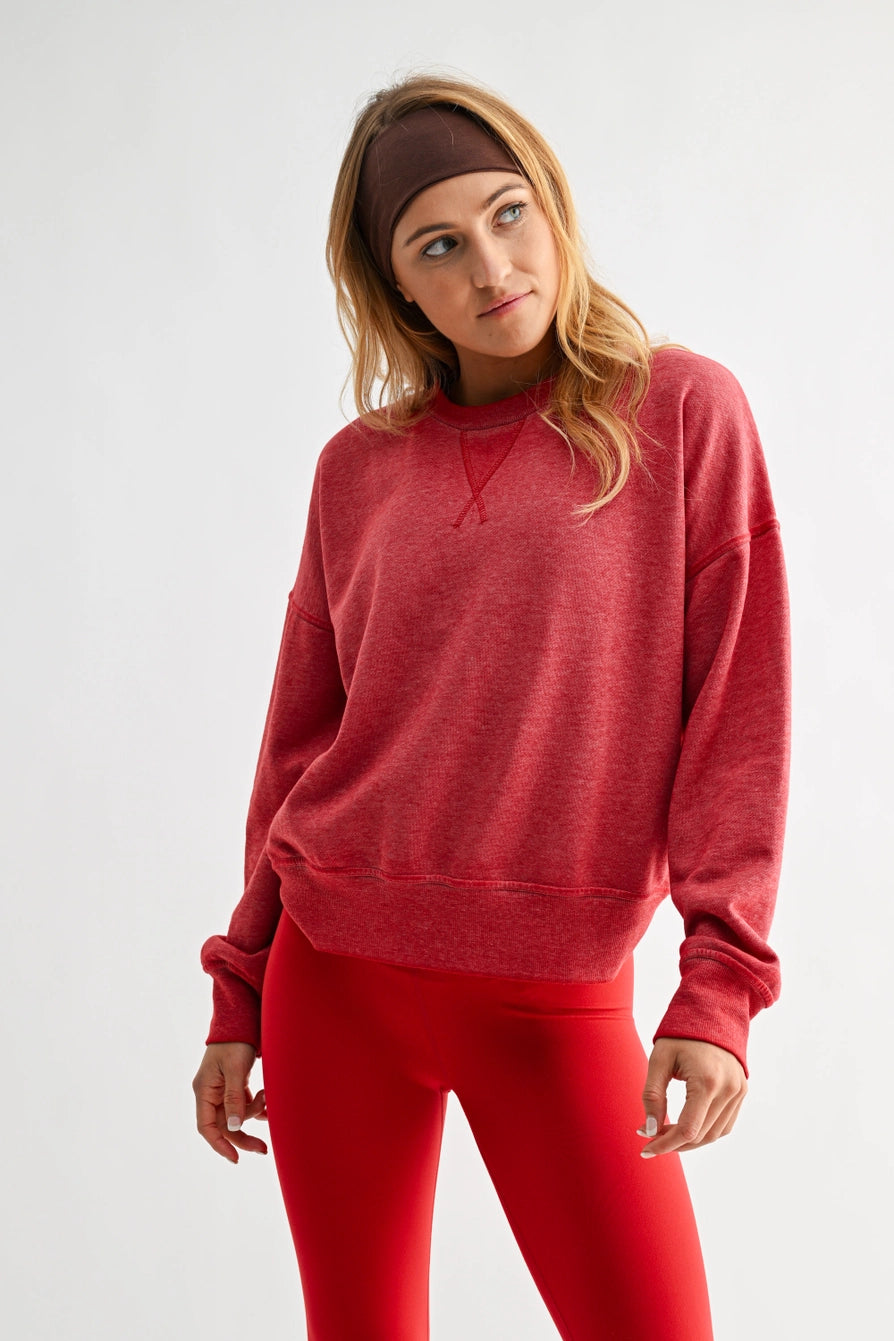 Burned Out Crewneck Sweater