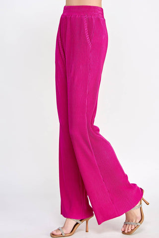 Pleated Wide Leg Pants