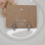 Double Layered CZ Hoops
