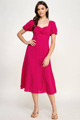 Midi Polkadot Dress
