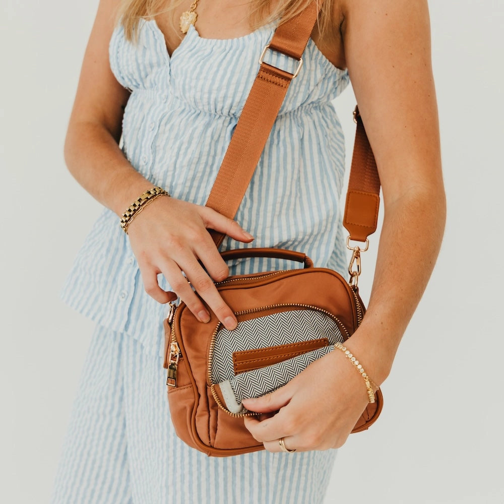 Nisha Nylon Crossbody Bag