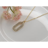 Oval Pendant Necklace