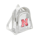 NCAA Nebraska Cornhusker Clear Mini Backpack