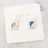 Rectangle Stud Earrings