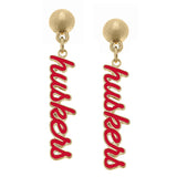Nebraska Cornhuskers 24K Gold Plated Pendant Necklace