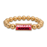 Nebraska Huskers Gold Society Bracelet