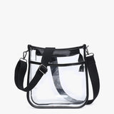 Posie Clear Crossbody w/ Vegan Leather
