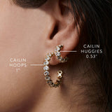 Cailin Crystal Hoop Earring