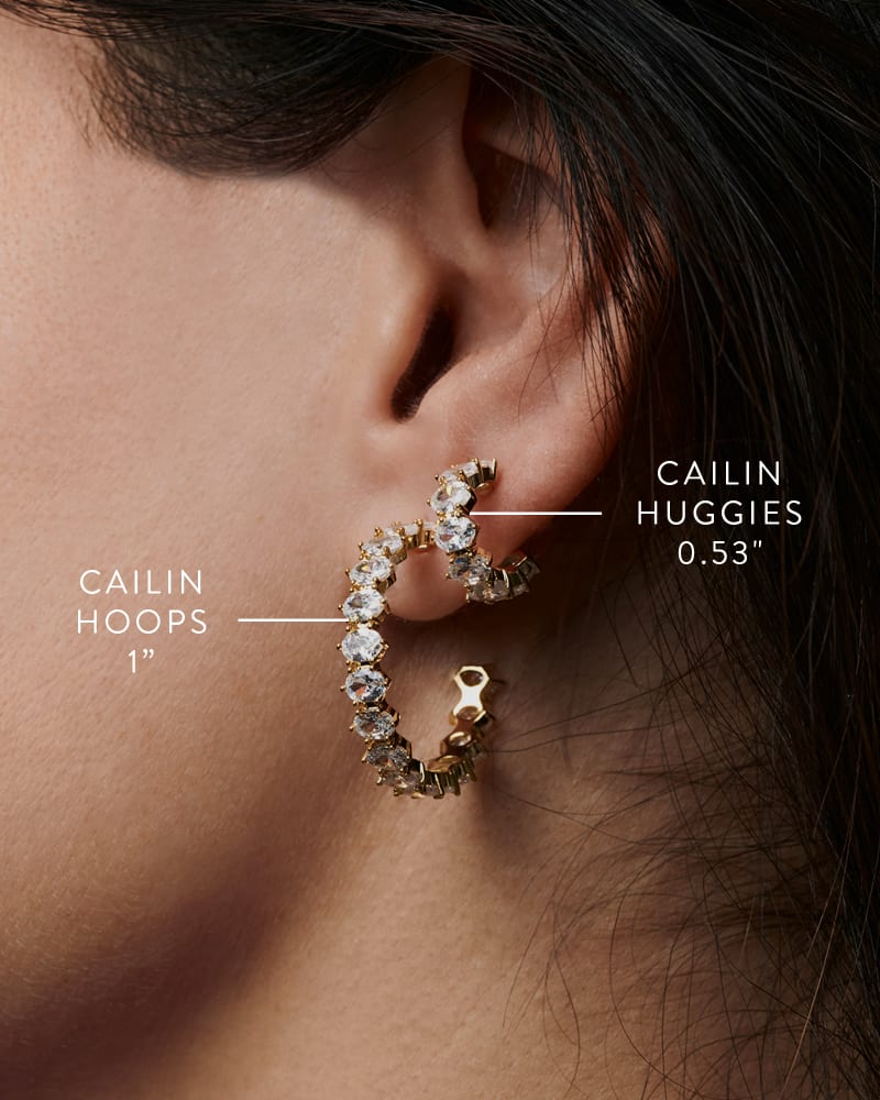 Cailin Crystal Hoop Earring