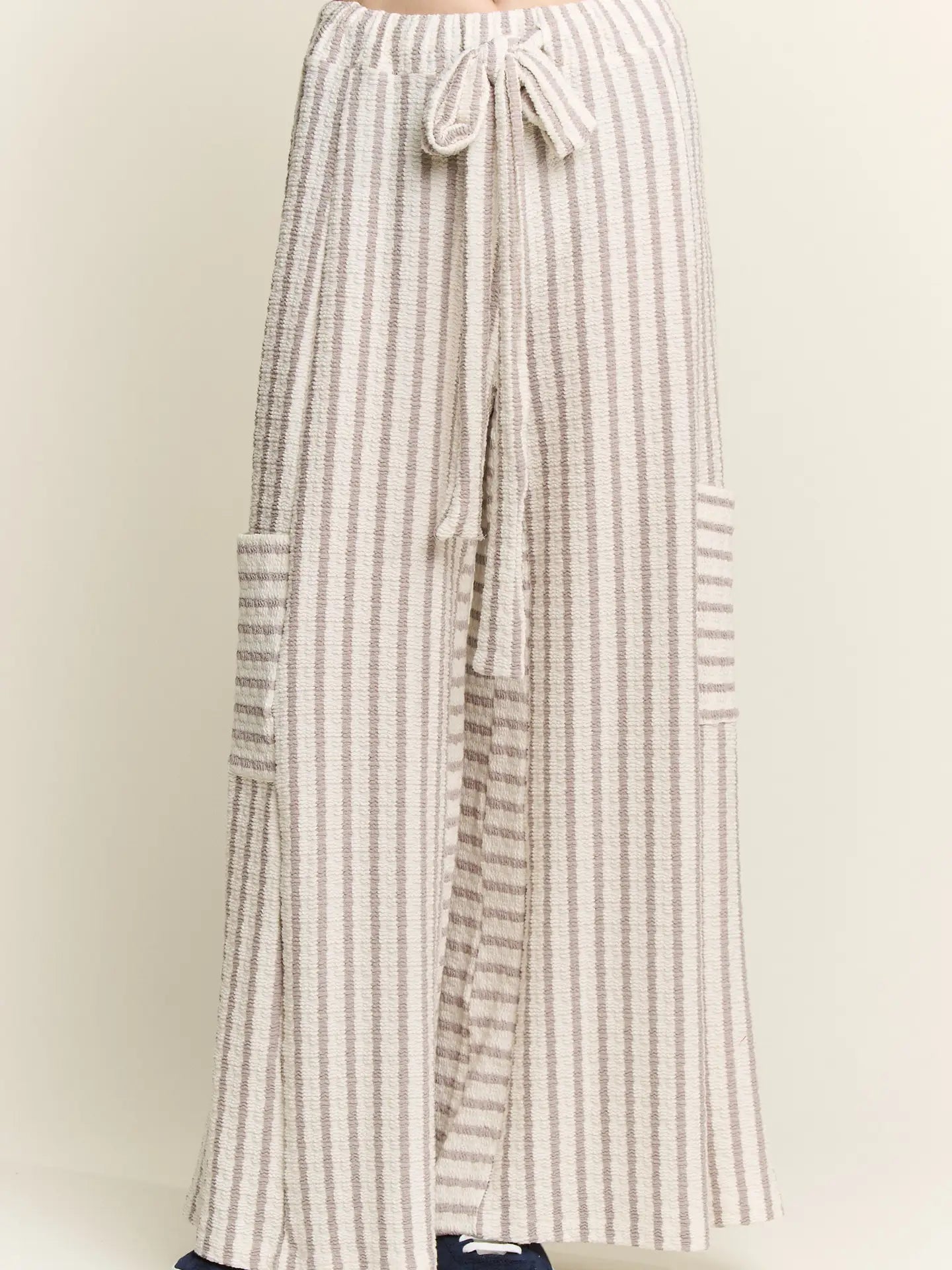 Stripe Wide Leg Pants