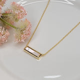 Horizontal Pendant Necklace