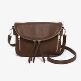 Aubree Flapover Multi-Compartment Crossbody Bag