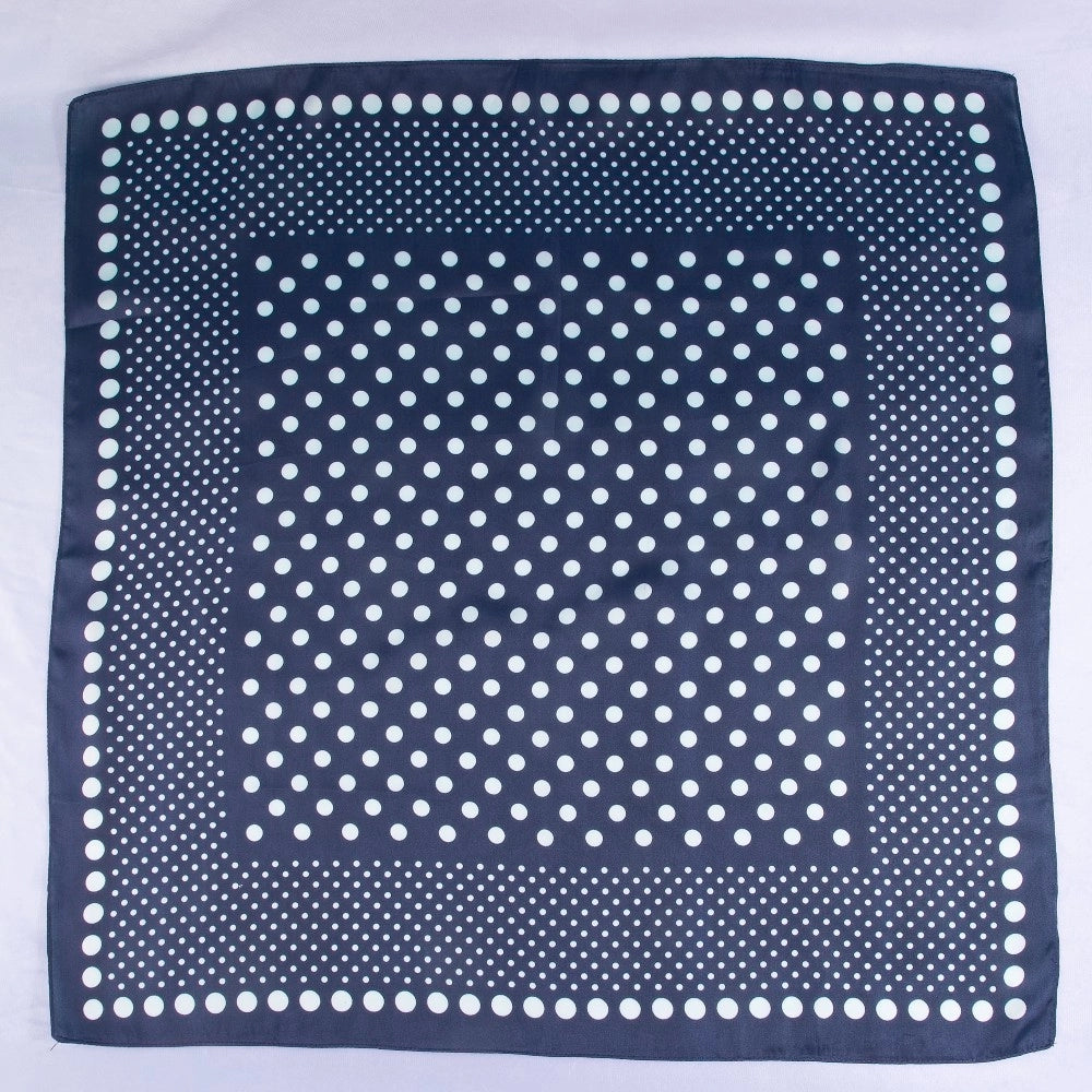 Ombre Polka Dot Print Satin Square Scarf
