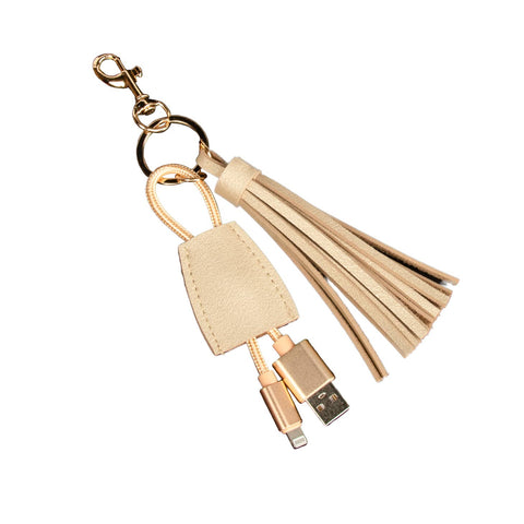 Tassel Keychain w. USB Cord