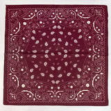 Paisley Print Satin Square Scarf