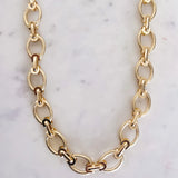 Textured Chain Link Necklace