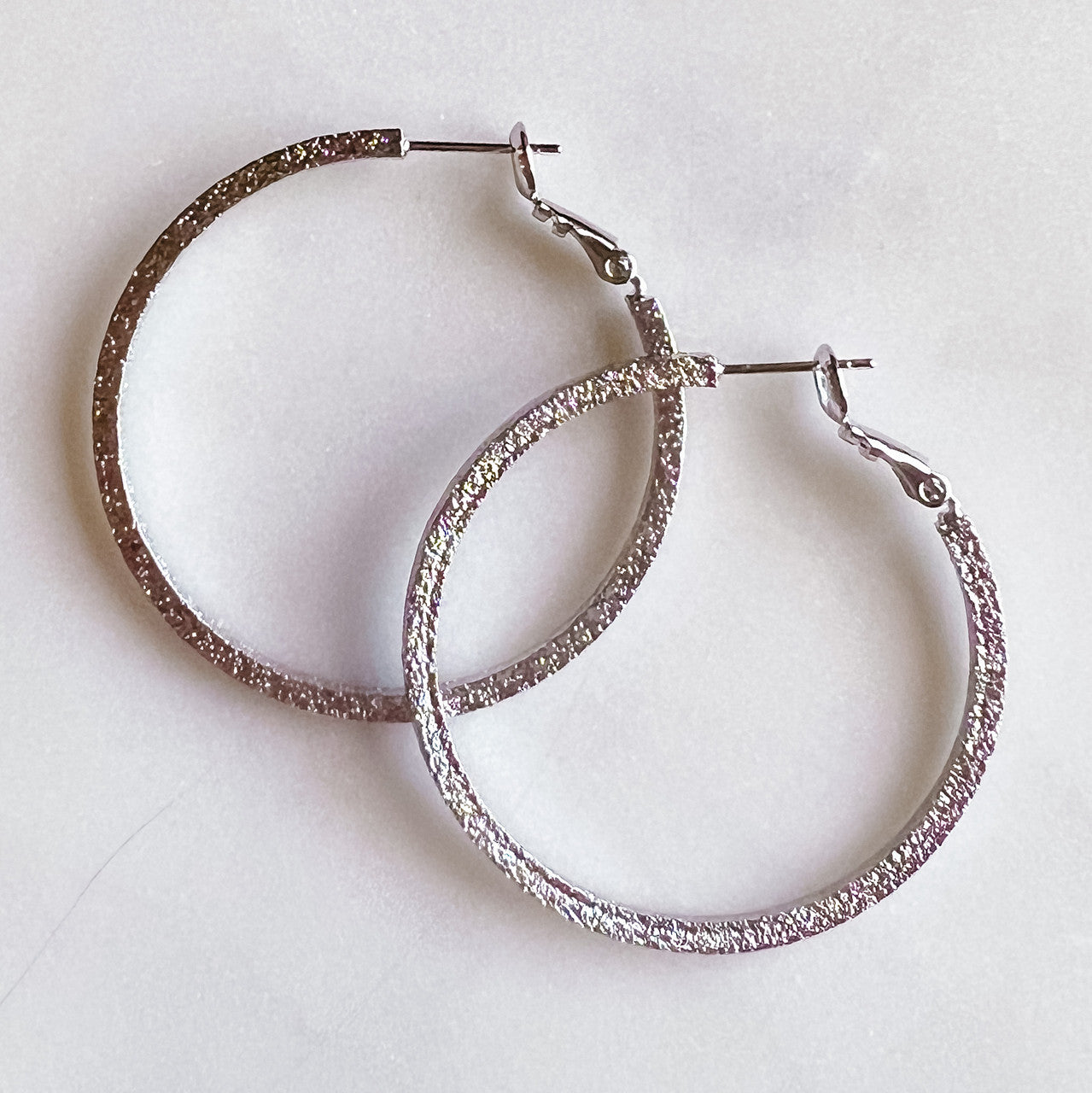 Glitter Hoop Earrings