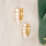 Pearl Huggie Earrings - The 308 Boutique
