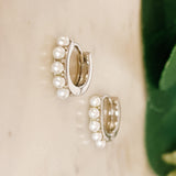 Pearl Huggie Earrings - The 308 Boutique
