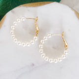 Pearl Hoop Earrings