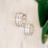 CZ Huggie Earrings - The 308 Boutique