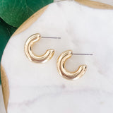 Gold-Dipped Hoop Earrings
