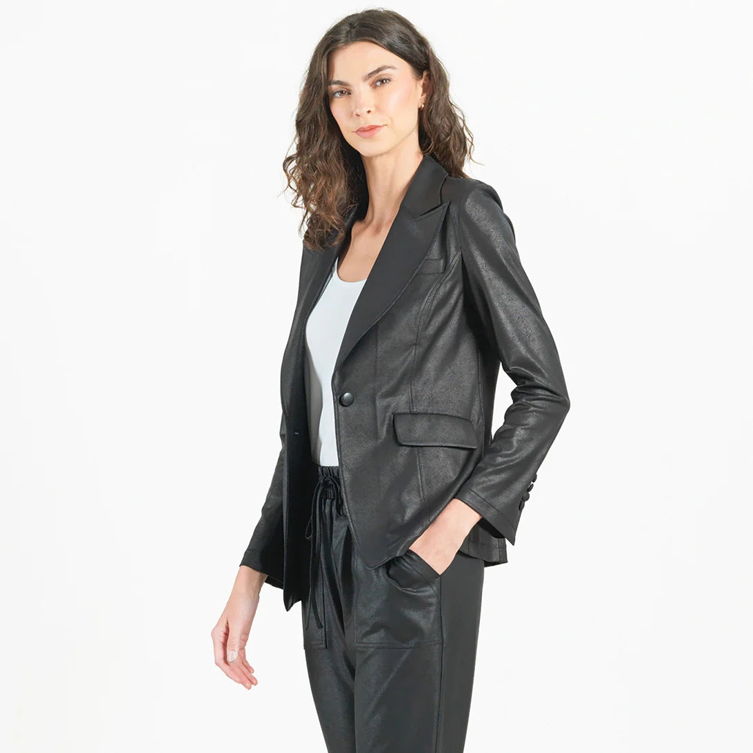 Liquid Leather Signature Pocket Blazer