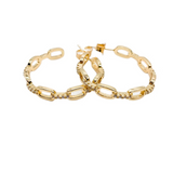 24K Gold Loop Hoops