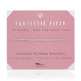 50th Milestone Birthday Bracelete