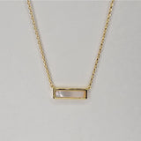 Horizontal Pendant Necklace
