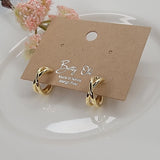X-Cross Hoop Earrings
