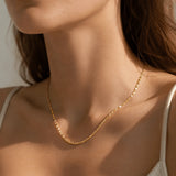 Minimalist Mariner Link Chain Necklace