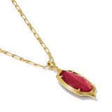 Dani Stepped Frame Long Pendant Necklace