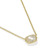 Daphne Crystal Frame Short Pendant Necklace